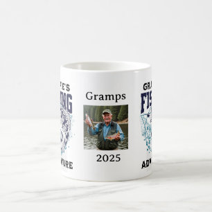 Grampie's Photo Fishing Adventure Personalize Coffee Mug