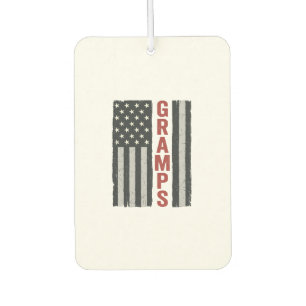 Gramps American Flag Vintage Patriotic Vector_1 Air Freshener