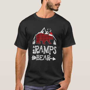 Gramps Bear Christmas Pajama Red Plaid Buffalo Fam T-Shirt
