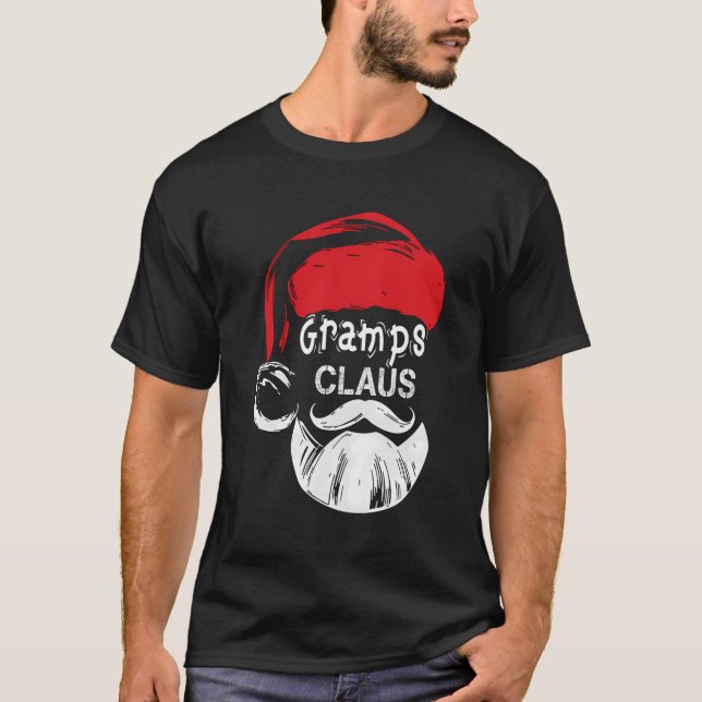 Gramps Claus Christmas Grandpa Gift T-Shirt (Front)