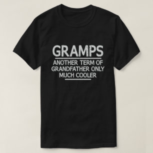 Gramps Definition Funny Meaning Funny Grandpa Gift T-Shirt