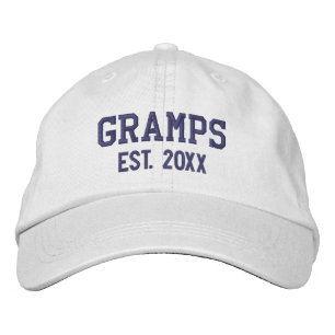 Gramps Est Established Personalized Embroidered Hat