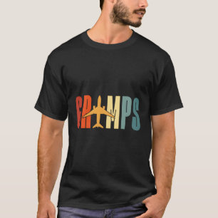 Gramps Grimps Aviator Airplane Aircraft Pilot Gran T-Shirt