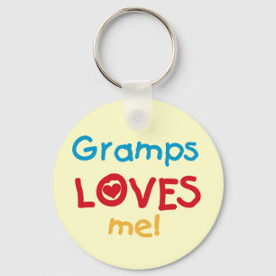 Gramps Loves Me T-shirts and Gifts Keychain