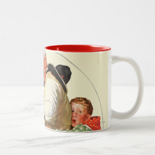 Gramps on Rocking Horse Two-Tone Coffee Mug