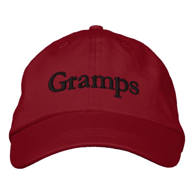 Gramps Personalized Embroidered Baseball Cap / Hat (Front)