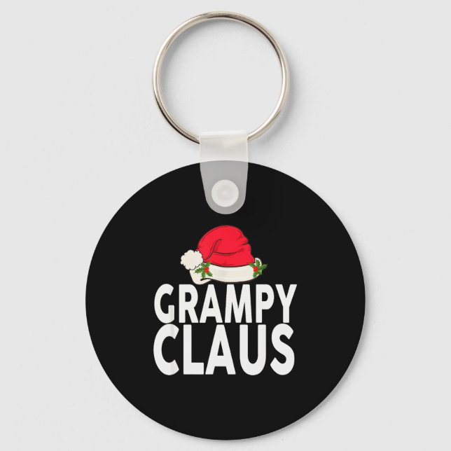 Grampy Claus Christmas Family Group Matching Pajam Keychain (Front)