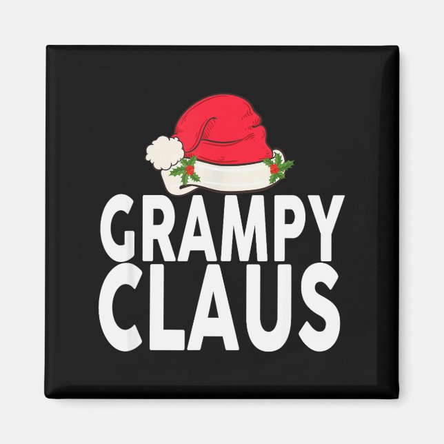 Grampy Claus Christmas Family Group Matching Pajam Magnet (Front)
