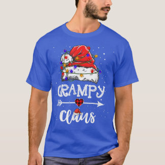 Grampy Claus Christmas Light Pajama Family Matchin T-Shirt