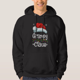 Grampy Claus , Family Matching Grampy Claus Pajama Hoodie