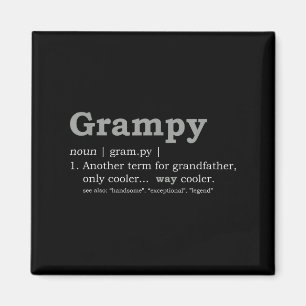 Grampy Design_ Funny Definition  Magnet