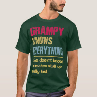 Grampy Know Everything Grandpa Gifts T-Shirt