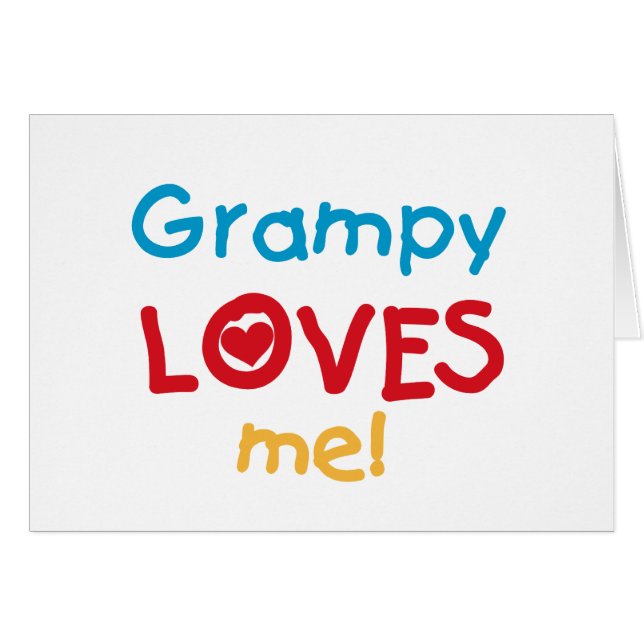 Grampy Loves Me T-shirts and Gifts (Front Horizontal)
