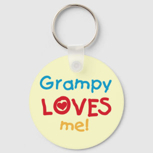 Grampy Loves Me T-shirts and Gifts Keychain