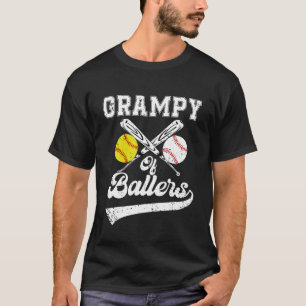 Grampy Of Ballers Softball Baseball Player Father  T-Shirt