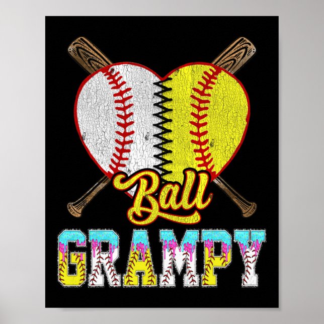 Grampy Of Both Half Sell Softll Ice Cream Drip  Poster (Front)