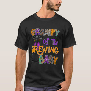 Grampy of Brewing Baby Halloween Theme Baby Shower T-Shirt