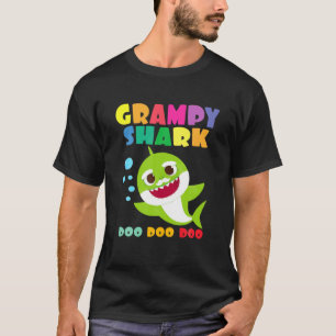 Grampy Shark Doo Doo Funny Baby Mommy Kids T-Shirt