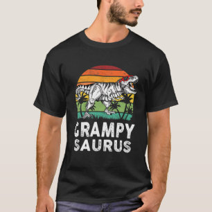 Grampysaurus Funny T Rex Dinosaur Grampy Saurus Fa T-Shirt