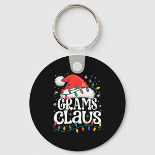 Grams Claus Funny Xmas Christmas Grandma Holiday S Keychain