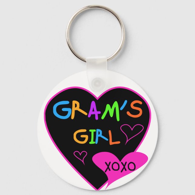 Gram's Girl Custom T-Shirts, Mugs, Buttons, Cases Keychain (Front)