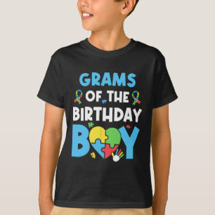 Grams Of The Birthday Boy Autism Awareness Puzzle T-Shirt