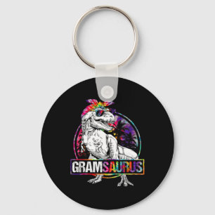 Gramsaurus Dinosaur Gram Saurus Family Matching Ti Keychain
