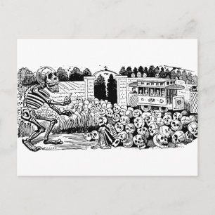 Gran Calavera Eléctrica by José Guadalupe Posada Postcard