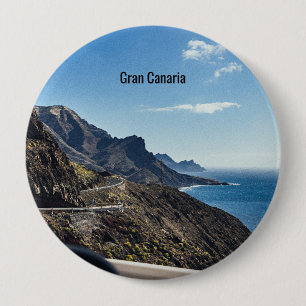 Gran Canaria (Canary Island), Spain, 4 Inch Round Button