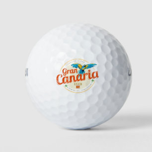 Gran Canaria Parrot Canary Islands Spain Vintage Golf Balls
