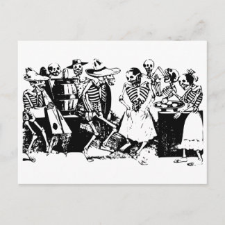 Gran-Fandango Mexican skeletons Postcard