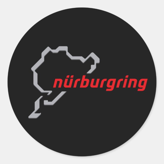 Gran Turismo Nurburgring Nordschleif Gamer Driver  Classic Round Sticker (Front)