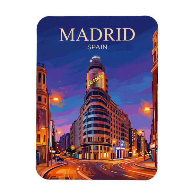 Gran Vía Spain Magnet (Vertical)