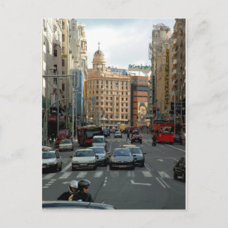 Gran Vía, Spain Postcard