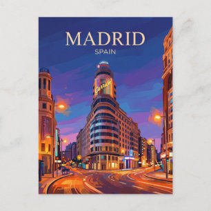 Gran Vía Spain Postcard
