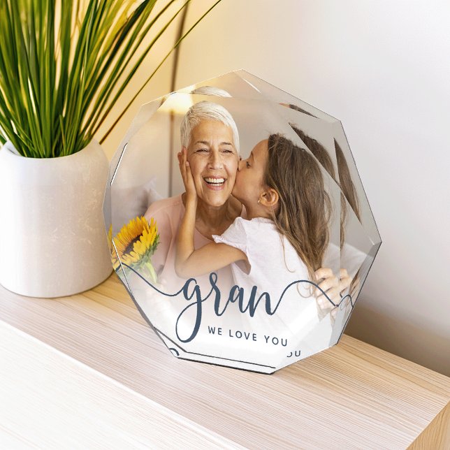 Gran We Love You | Grandma Script Overlay Photo Block (Creator Uploaded)