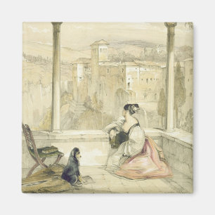 Granada (Alhambra), plate 9 from 'Sketches of Spai Magnet