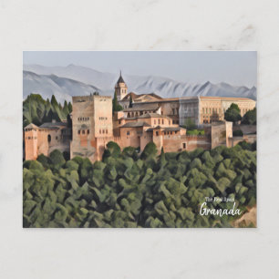 Granada Art -The Real Spain Postcard