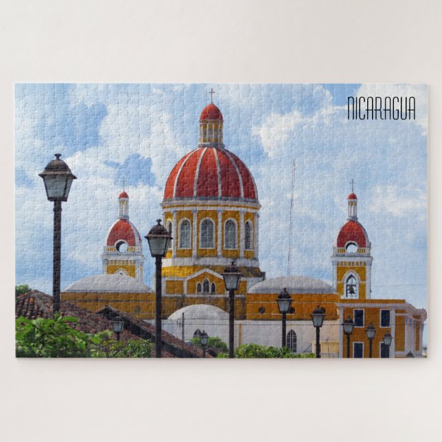 granada cathedral nicaragua jigsaw puzzle (Horizontal)