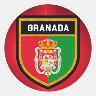 Granada Flag Classic Round Sticker