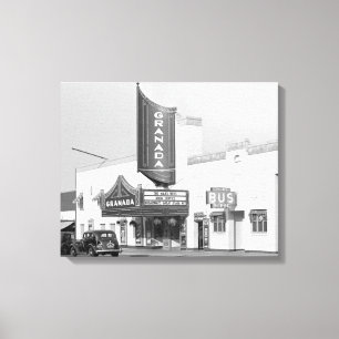 Granada Movie Theatre, 1938 Canvas Print