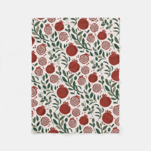 Granada: Pattern of Pomegranates Fleece Blanket