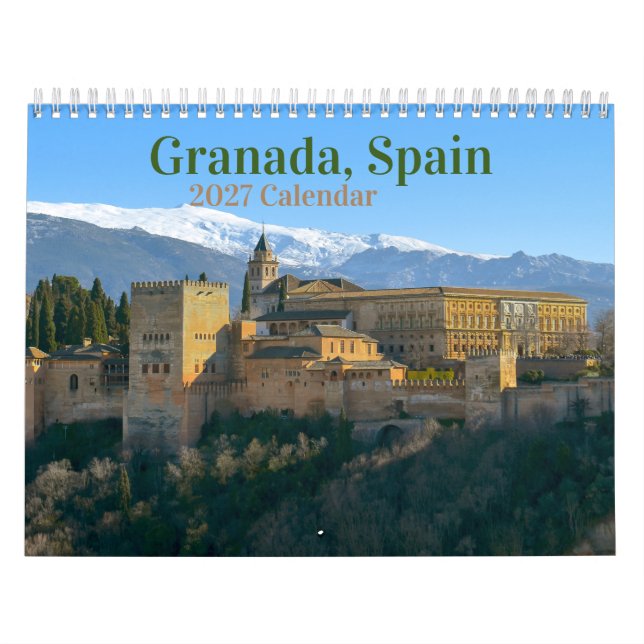 Granada, Spain 2027 Calendar (Cover)