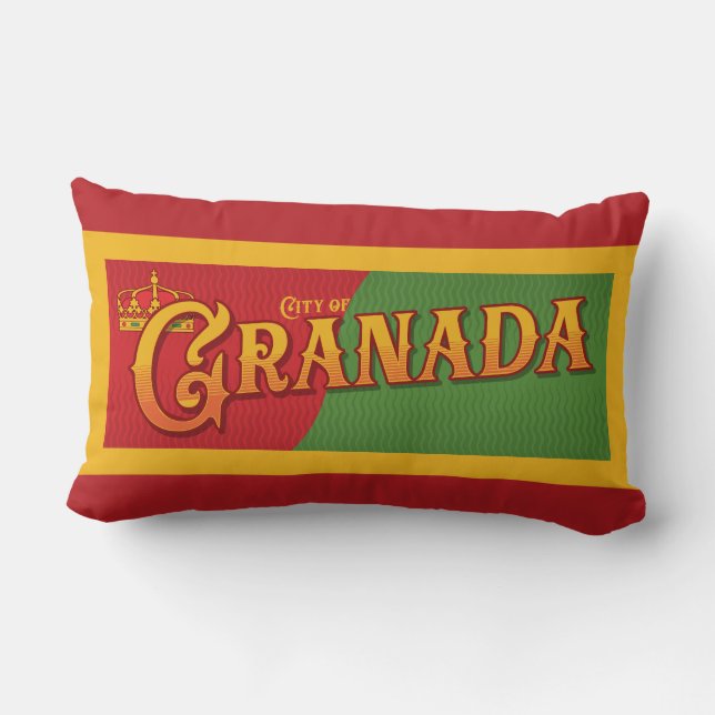 Granada Spain Lumbar Pillow (Back)