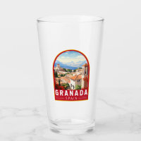 Granada Spain Travel Art Vintage