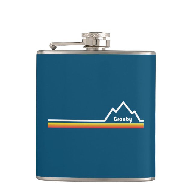 Granby, Colorado Hip Flask (Front)