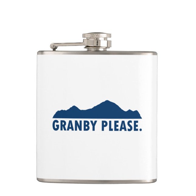 Granby Colorado Please Hip Flask (Front)