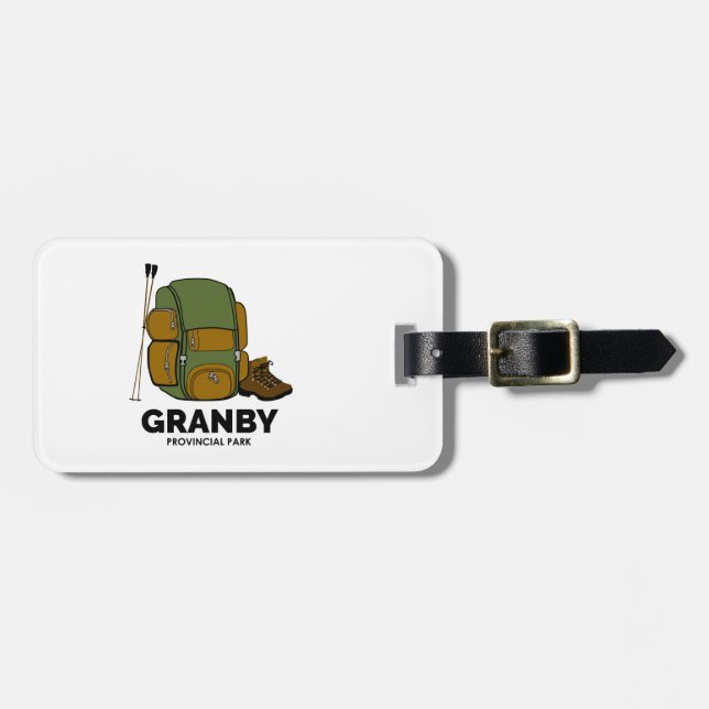 Granby Provincial Park Backpack Luggage Tag (Front Horizontal)