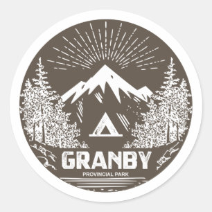 Granby Provincial Park Classic Round Sticker