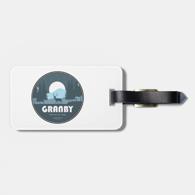 Granby Provincial Park Deer Luggage Tag (Back Horizontal)